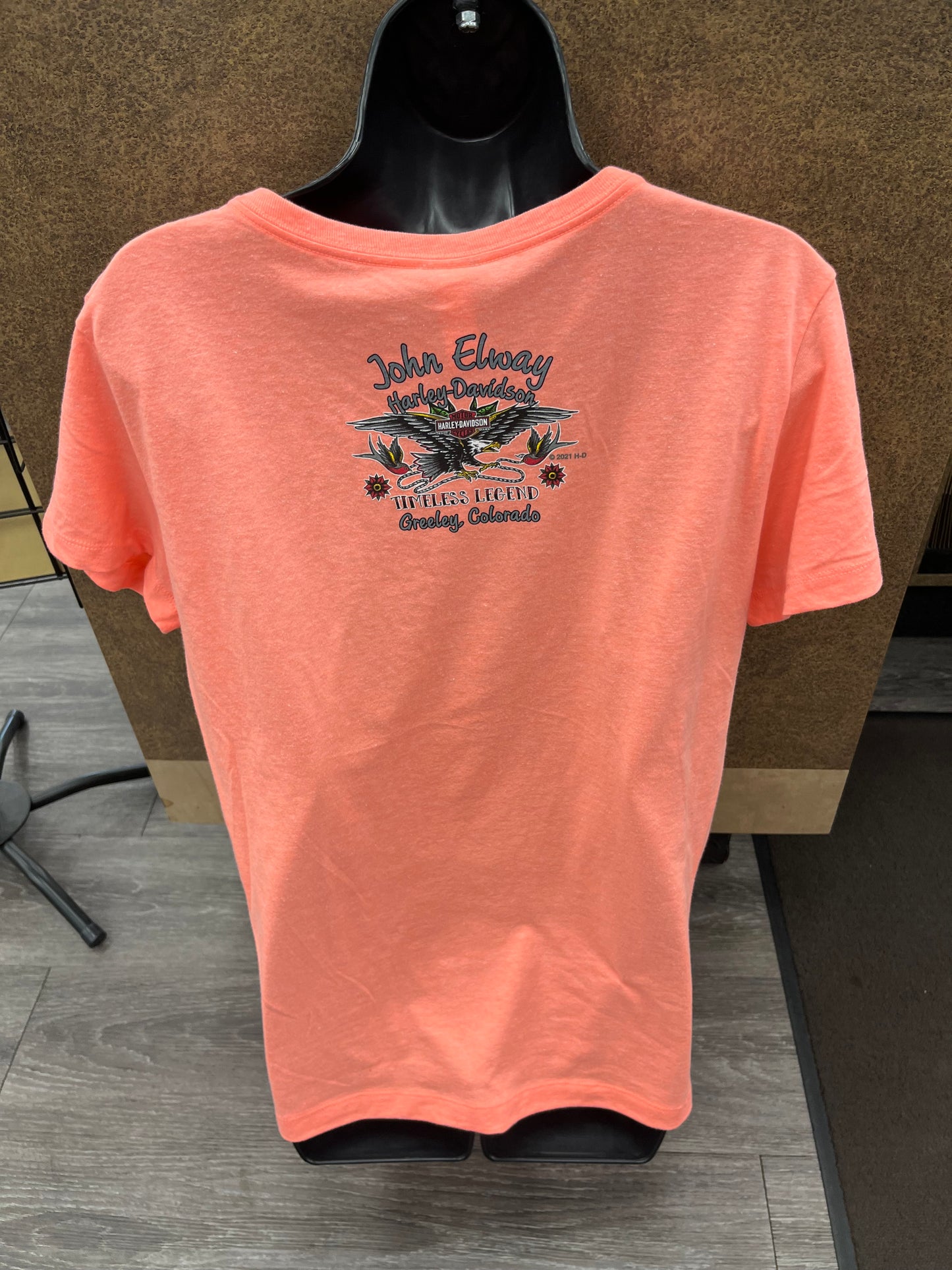 John Elway Harley-Davidson Women's T-shirt 3001084-COHT